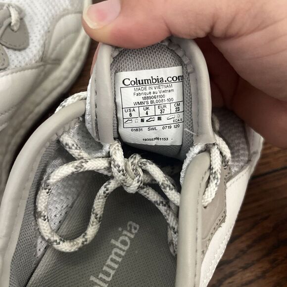 Columbia Vent Aero BL0081-100 Women Sneaker Shoes White Lace Up Size 6 M - Picture 7 of 8